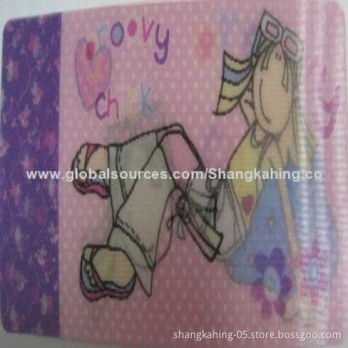 Custom Made 3D Lenticular/Hologram Stickers in Flip-flop Effect, OEM/ODM Orders Available